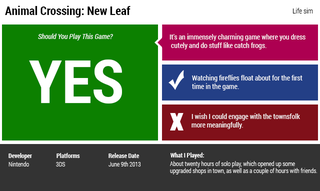 Illustration for article titled Animal Crossing: New Leaf: The Kotaku Review